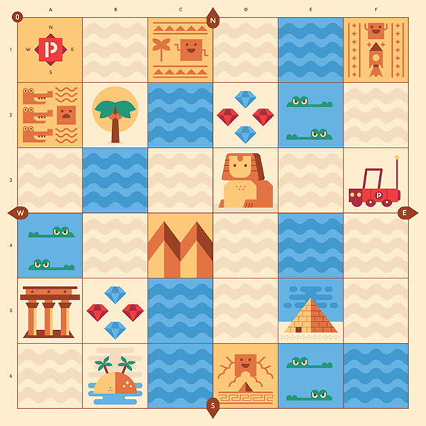 Cubetto Ancient Egypt Adventure Map