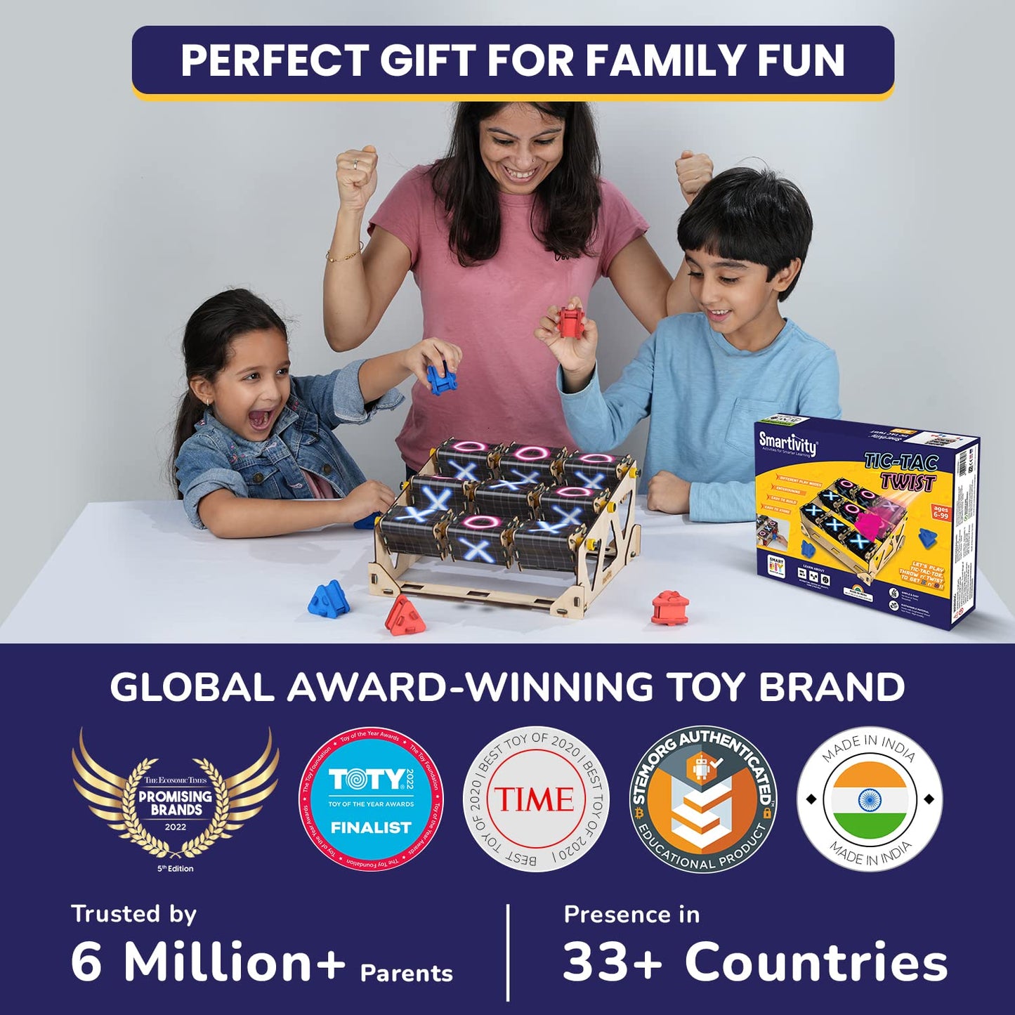 Smartivity Tic Tac Twist DIY STEM Construction Toy