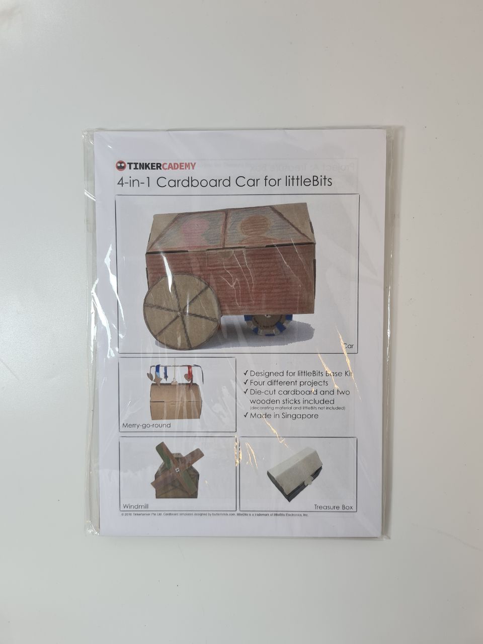 4-in-1 Cardboard Car for littleBits