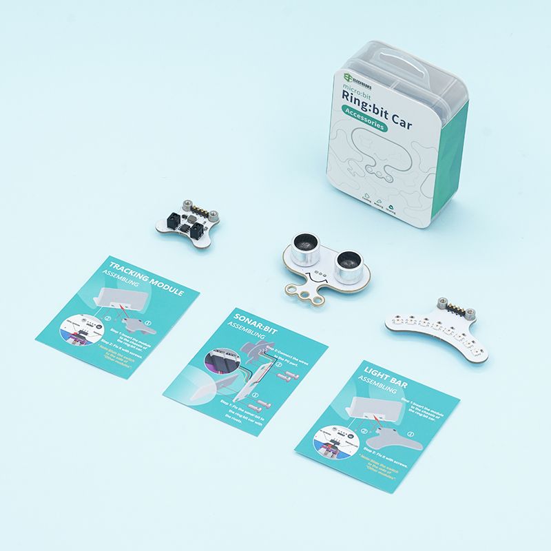 Ring:bit Car Accessories (Sonar:bit, Tracking Module and LED Light bar)