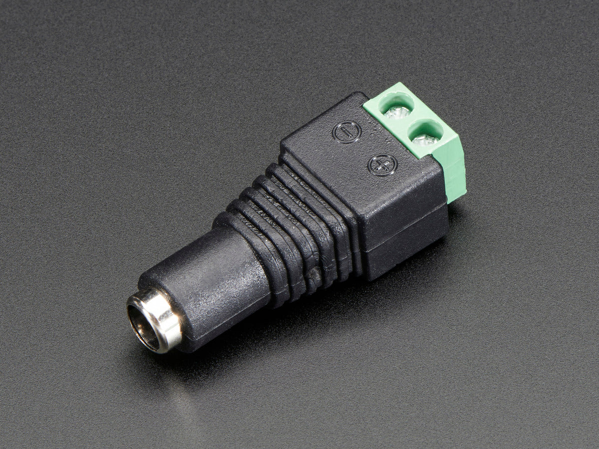 DC Power Adapter - 2.1mm Jack to Screw Terminal Block - Female