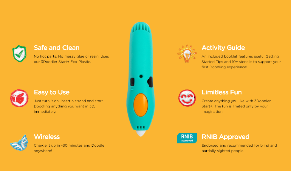 3Doodler Start+ Essentials 3D Printing Pen Set