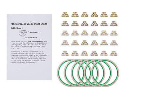 Chibitronics Circuit Stickers (R,Y,B) Classroom Pack