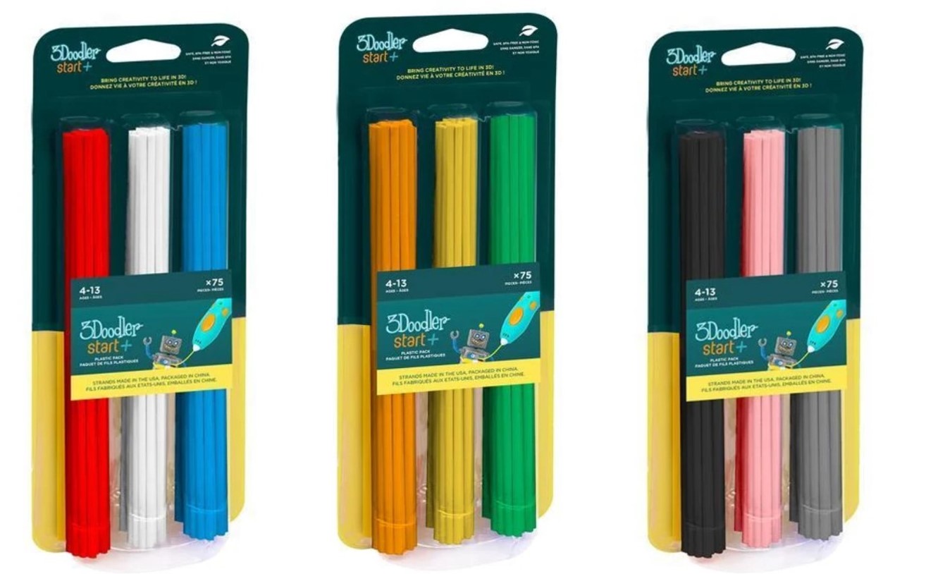 3Doodler Eco Plastic (Pack of 75 Strands)