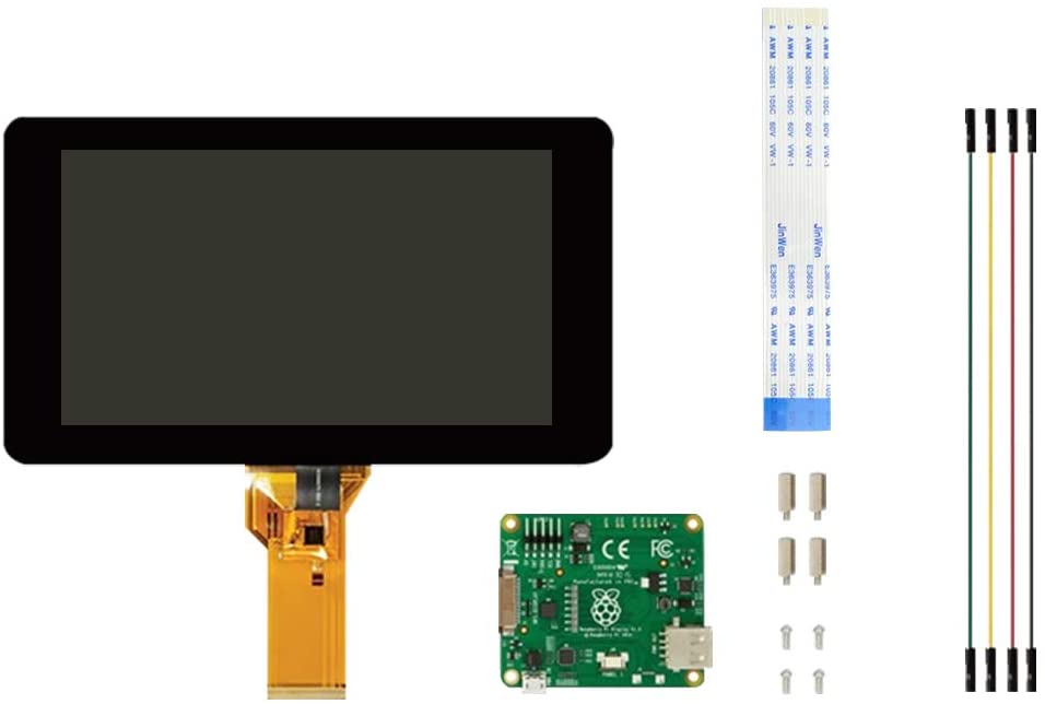 Raspberry Pi 7" Touch Screen Display, 10 Finger Capacitive Touch, Daughter Board