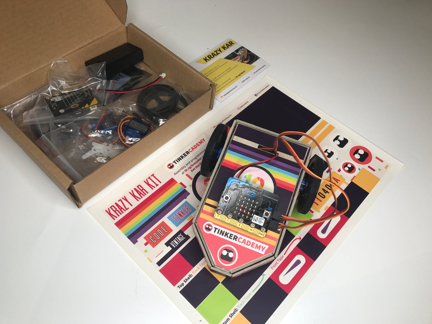 Tinkercademy micro:bit Krazy Kar Kit