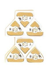 Chibitronics Circuit Stickers Red, Yellow, Blue LED MegaPack