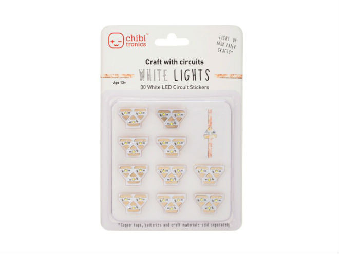 Chibitronics Circuit Stickers White LED MegaPack