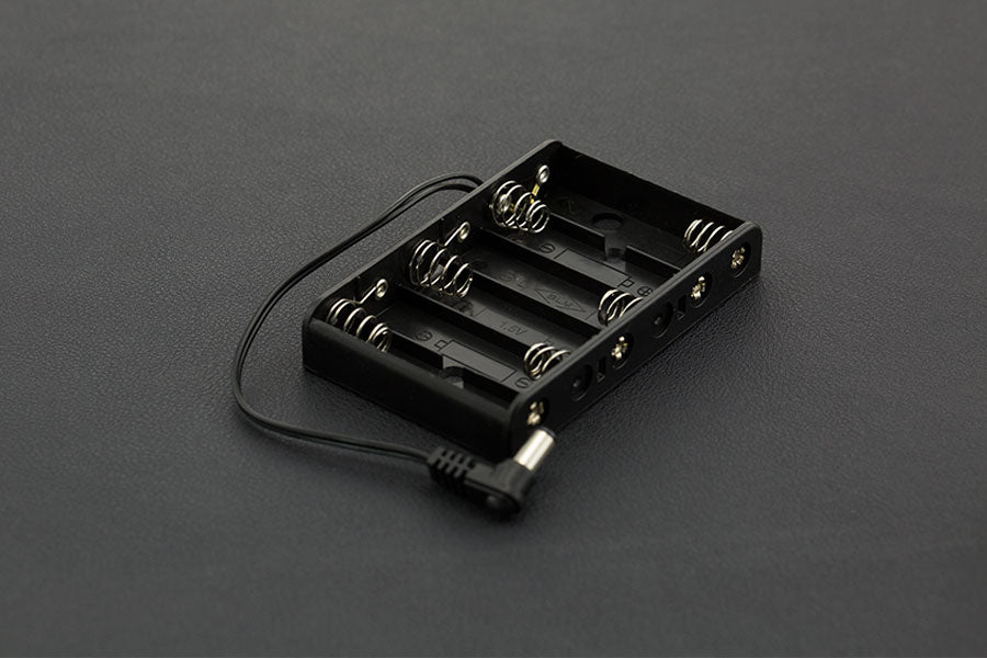 6xAA Battery Holder (with 2.1mm DC Barrel Plug)