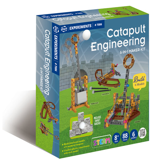 Gigo Experiments - Catapult Engineering 6-in-1 Maker Kit