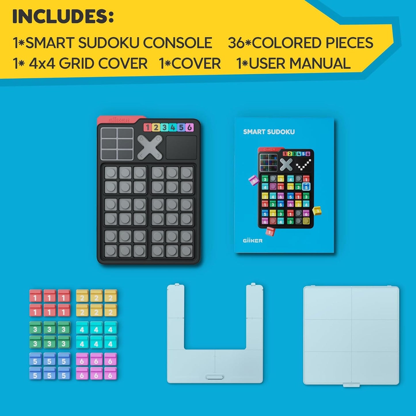 GiiKER Smart Sudoku - Brain Teaser Puzzle with 2500 Challenges for Kids