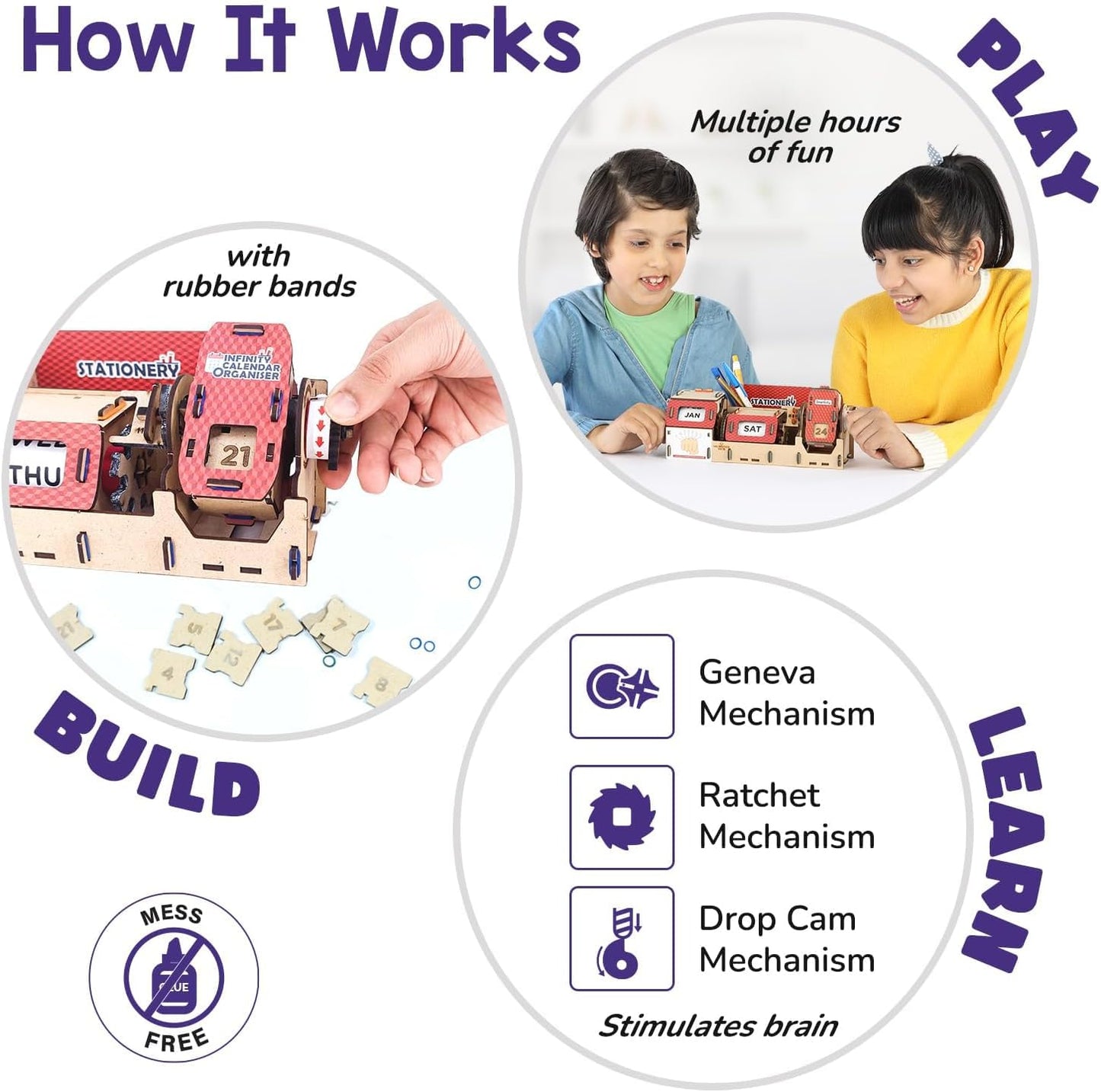 Smartivity Infinity Calendar Organiser DIY STEM Construction Toy
