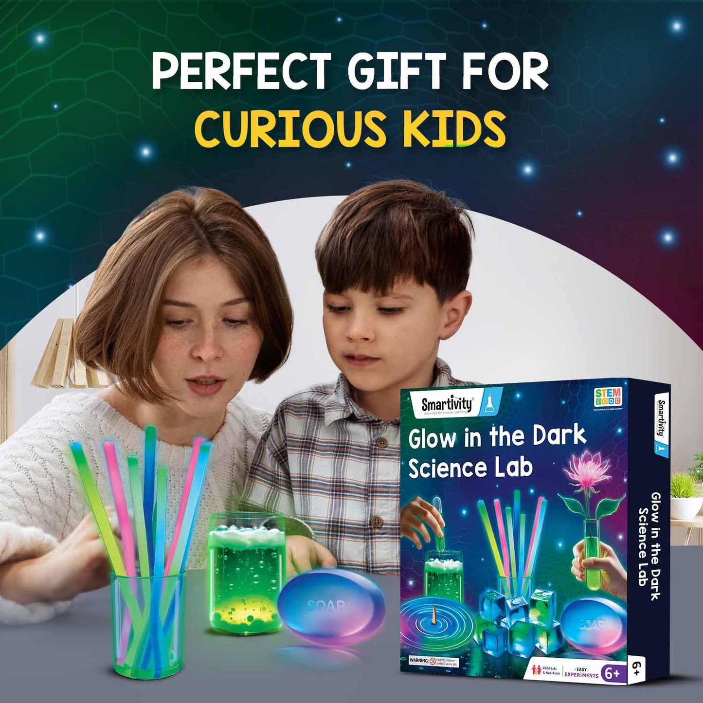 Smartivity Glow in the Dark Science Kit DIY Science Experiments