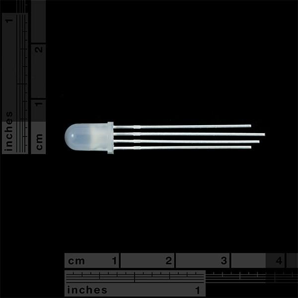 RGB Common Cathode LED, Diffused (Pack of 5)