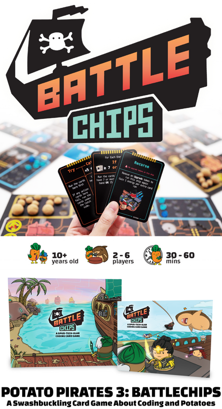 Potato Pirates: Battlechips Coding Card Game