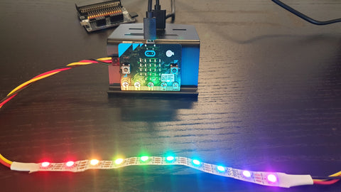 10-RGB LED Strip, WS2812B, Individually Programmable, Chainable