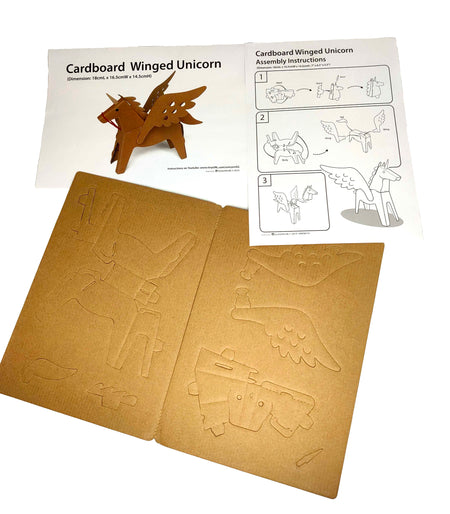 3D Diecut Cardboard Unicorn