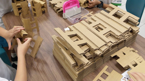 Cardboard Mini-Blokies - 25.0cm (1 sheet of 3 pieces)